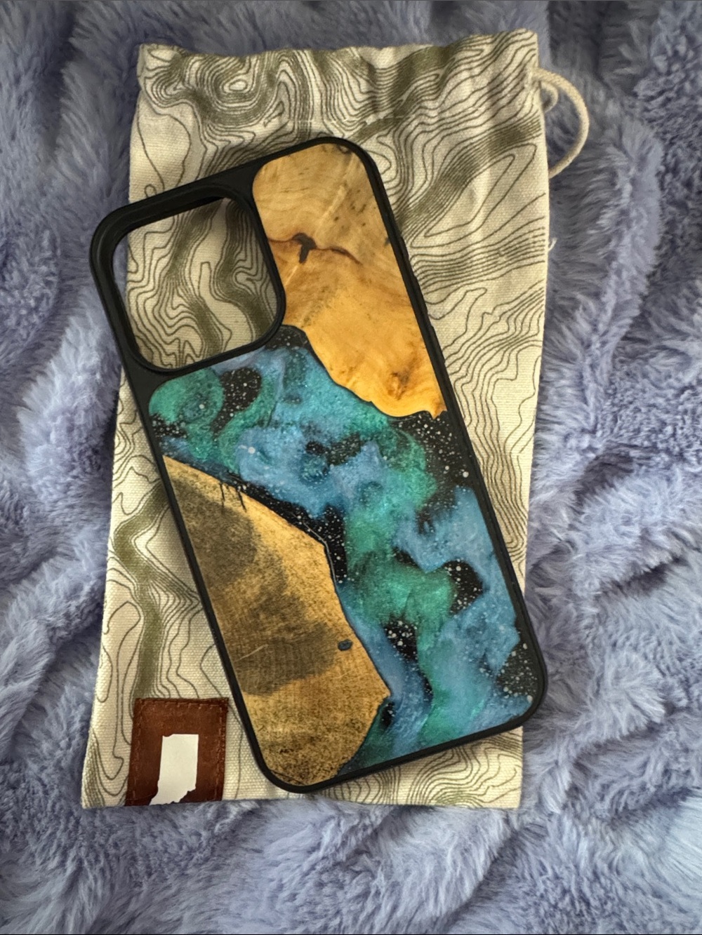 15 ProMax, one of kind resin wood phone case by Csrved